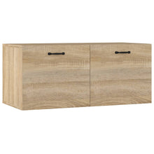 Wandkast 80X36,5X35 Cm Bewerkt Hout Kleurig Sonoma eiken