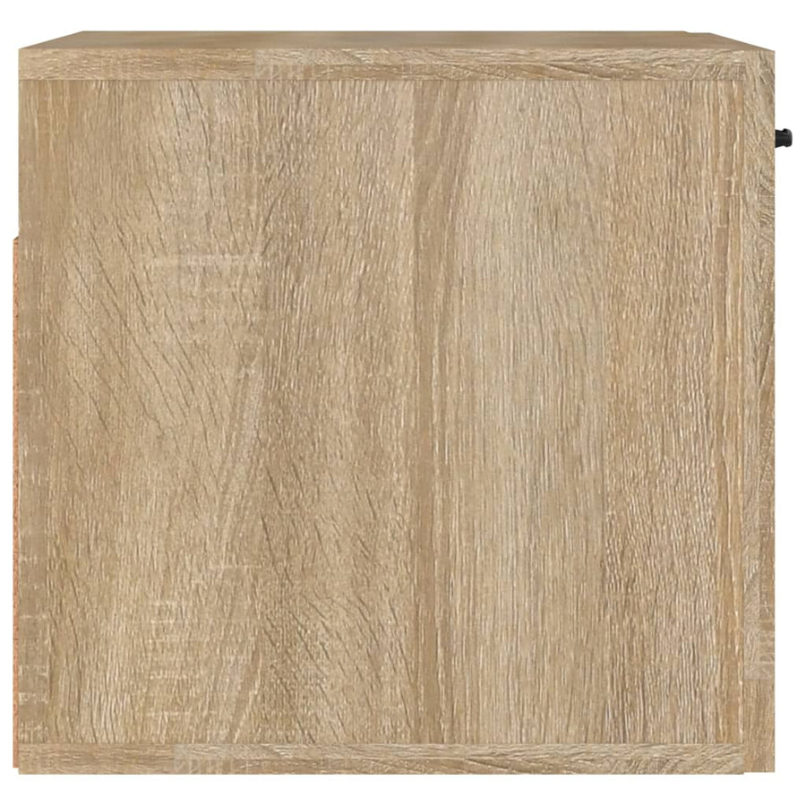 Wandkast 80X36,5X35 Cm Bewerkt Hout Kleurig Sonoma eiken