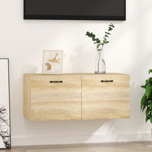 Wandkast 80X36,5X35 Cm Bewerkt Hout Kleurig Sonoma eiken