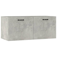 Wandkast 80X35X36,5 Cm Bewerkt Hout Betongrijs