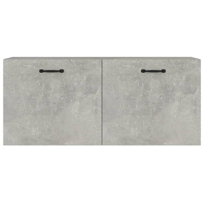 Wandkast 80X35X36,5 Cm Bewerkt Hout Betongrijs