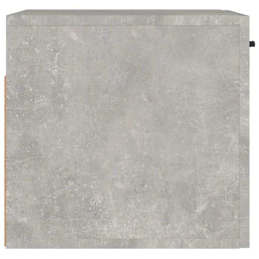 Wandkast 80X35X36,5 Cm Bewerkt Hout Betongrijs