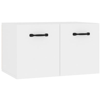 Wandkast 80X35X36,5 Cm Bewerkt Hout Hoogglans Wit