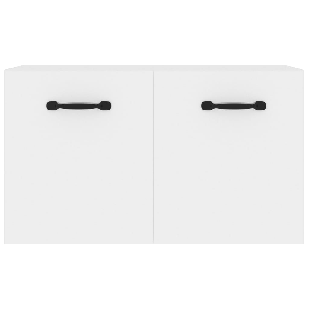 Wandkast 80X35X36,5 Cm Bewerkt Hout Hoogglans Wit
