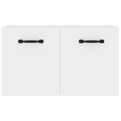 Wandkast 80X35X36,5 Cm Bewerkt Hout Hoogglans Wit