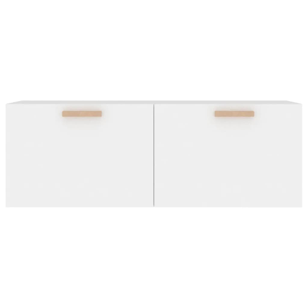 Wandkast 100X36,5X35 Cm Bewerkt Hout Wit