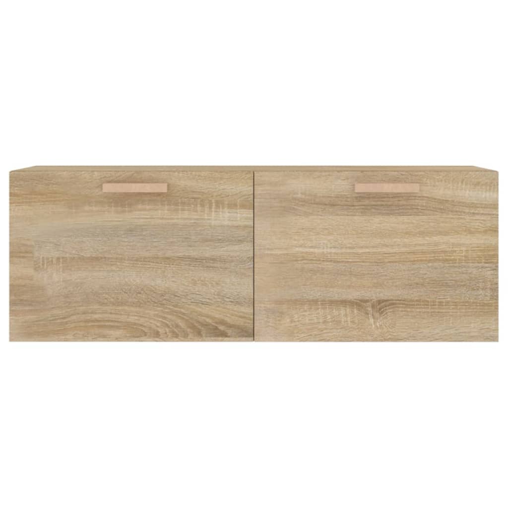 Wandkast 100X36,5X35 Cm Bewerkt Hout Kleurig Sonoma eiken