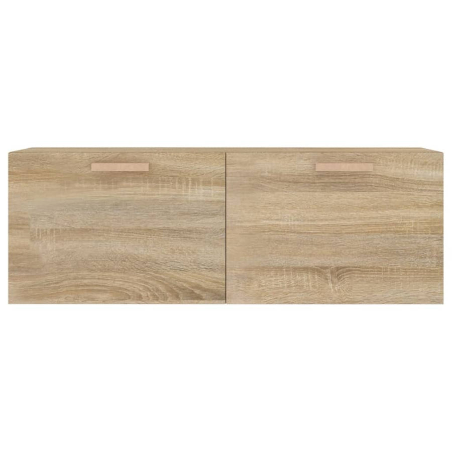Wandkast 100X36,5X35 Cm Bewerkt Hout Kleurig Sonoma eiken