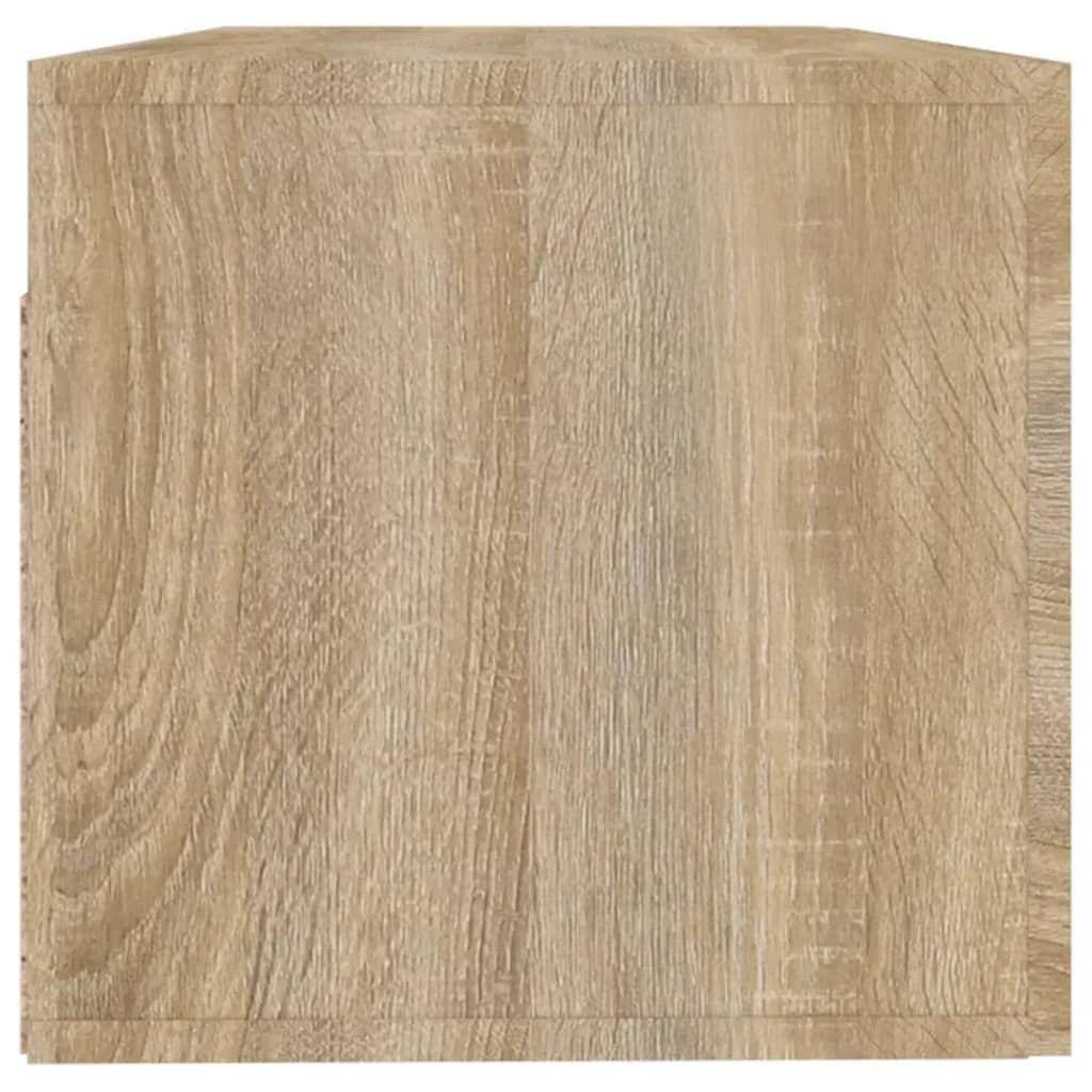 Wandkast 100X36,5X35 Cm Bewerkt Hout Kleurig Sonoma eiken
