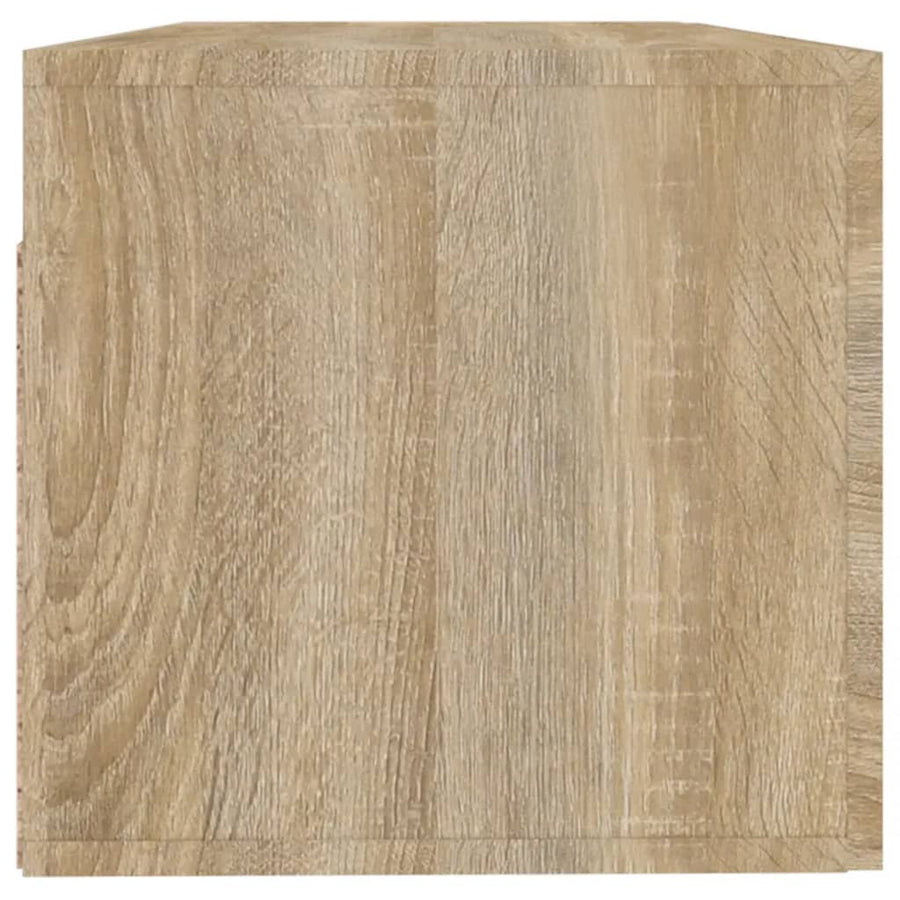 Wandkast 100X36,5X35 Cm Bewerkt Hout Kleurig Sonoma eiken