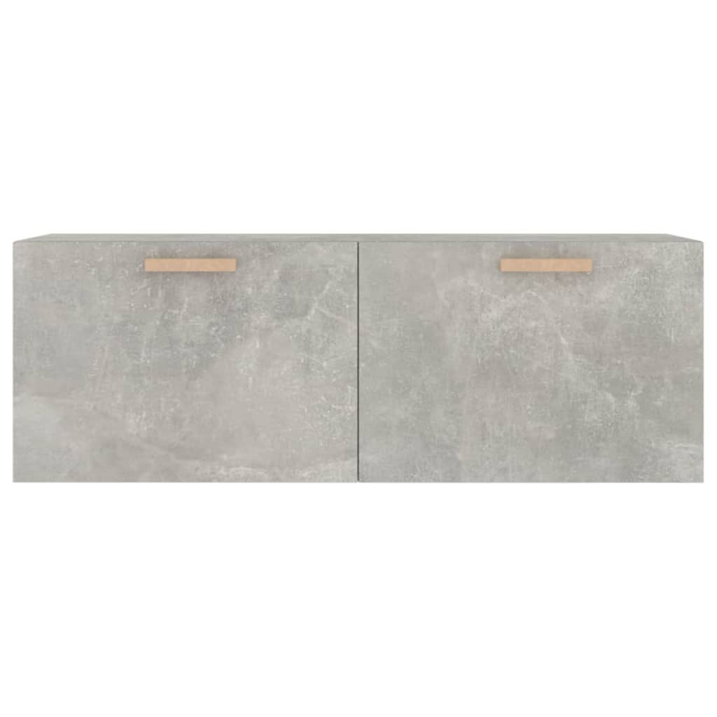 Wandkast 100X36,5X35 Cm Bewerkt Hout Grijs