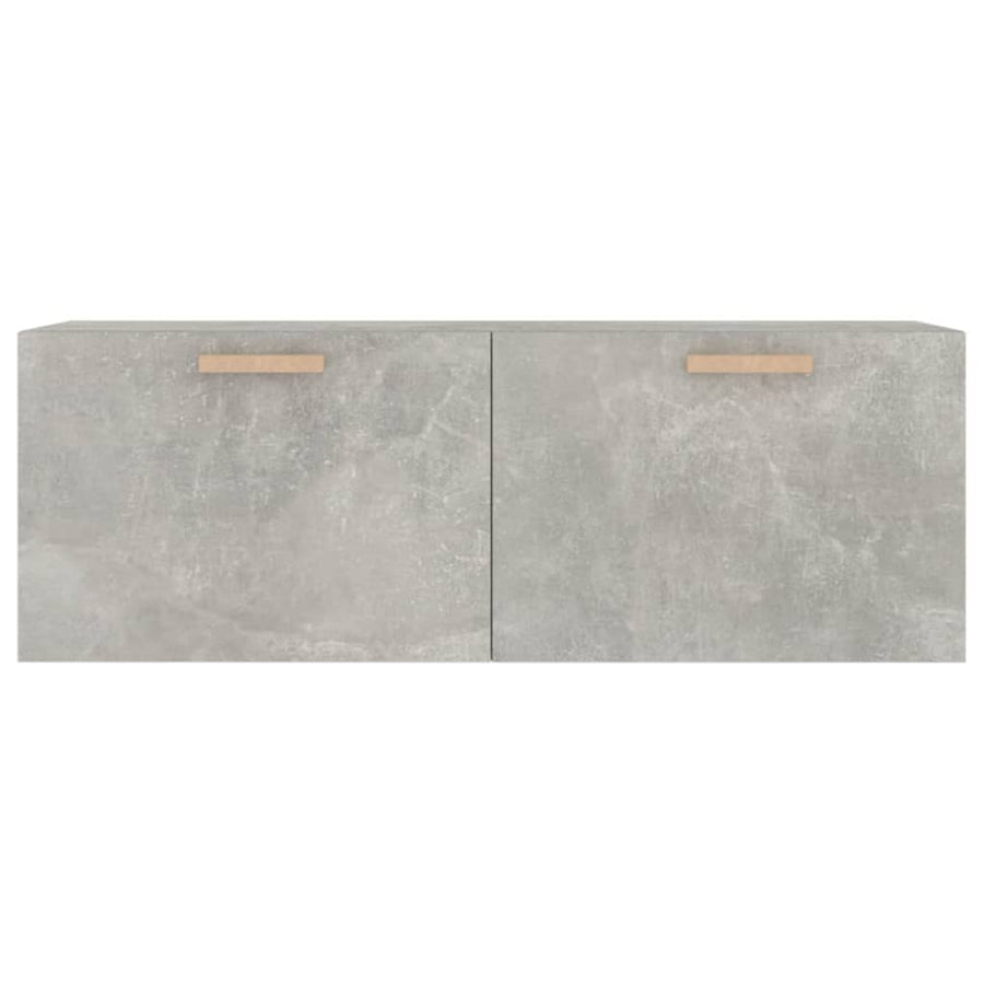 Wandkast 100X36,5X35 Cm Bewerkt Hout Grijs
