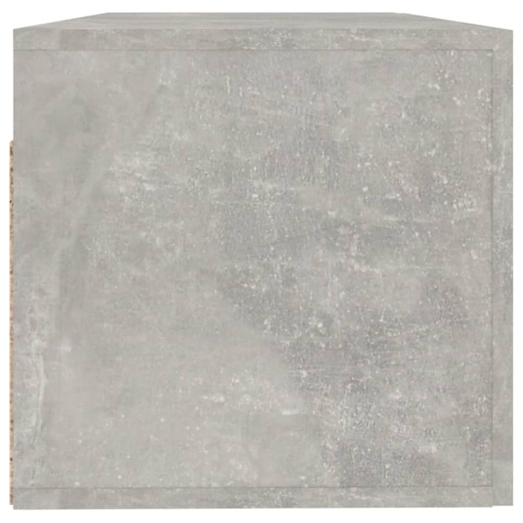 Wandkast 100X36,5X35 Cm Bewerkt Hout Grijs