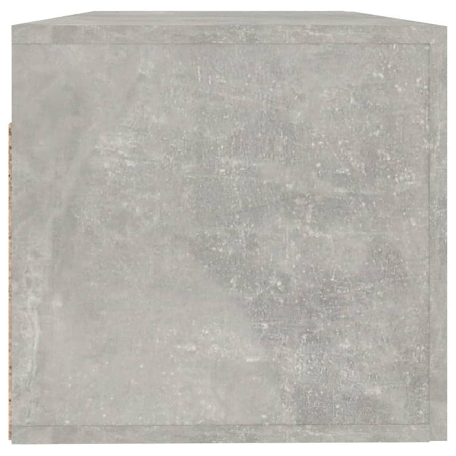 Wandkast 100X36,5X35 Cm Bewerkt Hout Grijs