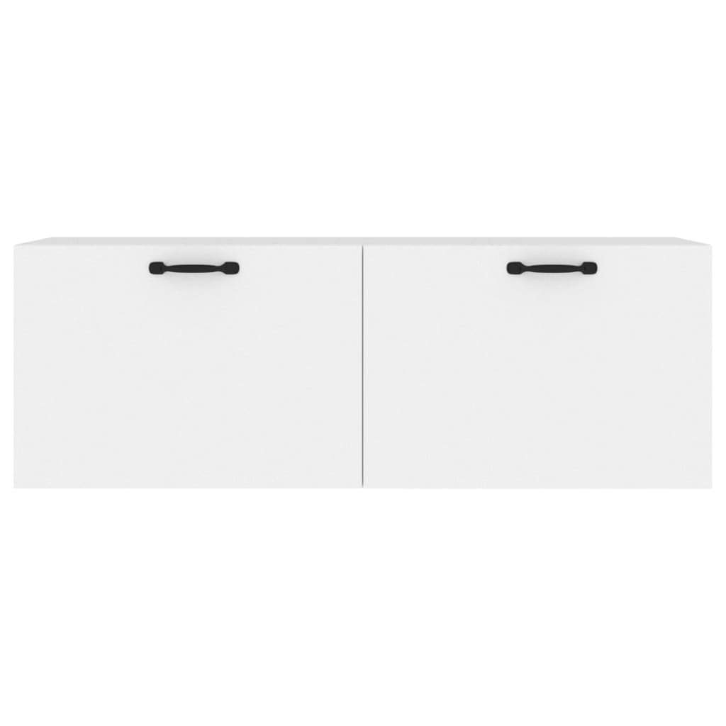 Wandkast 100X36,5X35 Cm Bewerkt Hout Wit