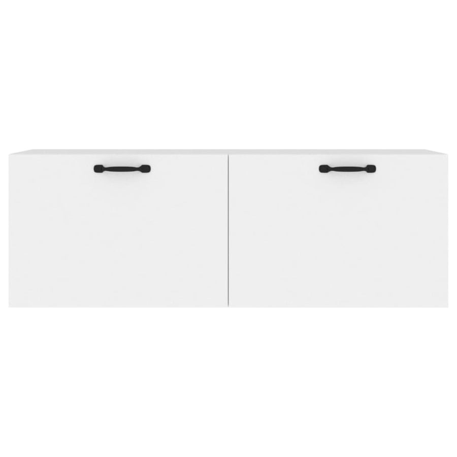 Wandkast 100X36,5X35 Cm Bewerkt Hout Wit