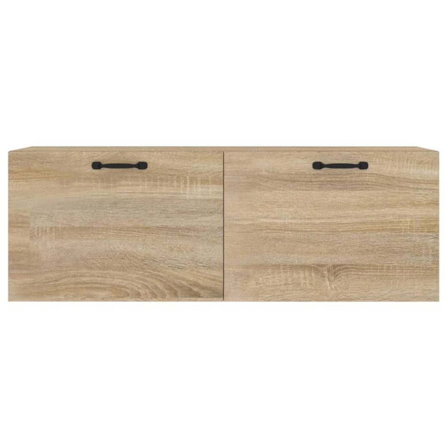 Wandkast 100X36,5X35 Cm Bewerkt Hout Kleurig Sonoma eiken