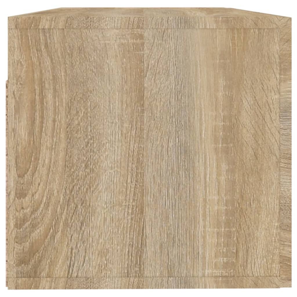 Wandkast 100X36,5X35 Cm Bewerkt Hout Kleurig Sonoma eiken