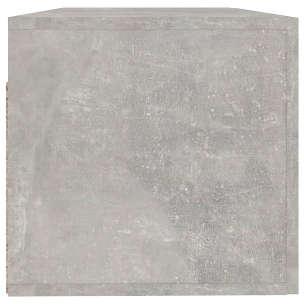 Wandkast 100X36,5X35 Cm Bewerkt Hout Betongrijs