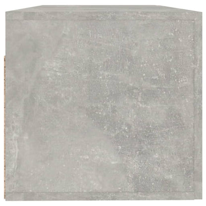 Wandkast 100X36,5X35 Cm Bewerkt Hout Betongrijs