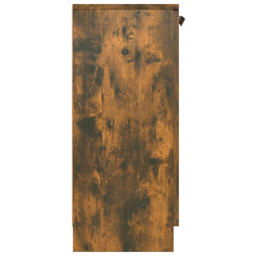 Dressoir 60X30X70 Cm Bewerkt Hout Kleurig Gerookt eiken