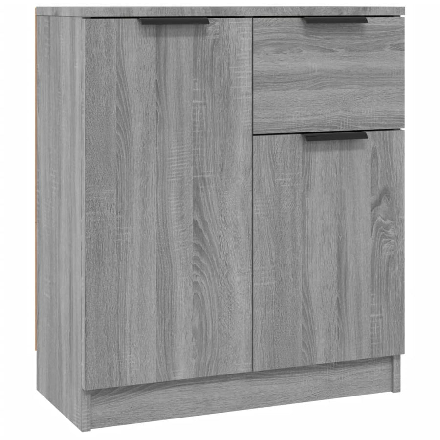 Dressoir 60x30x70 cm bewerkt hout grijs sonoma eiken