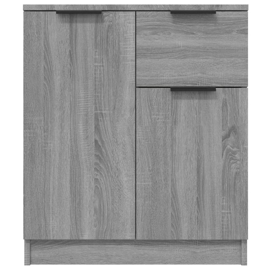 Dressoir 60x30x70 cm bewerkt hout grijs sonoma eiken