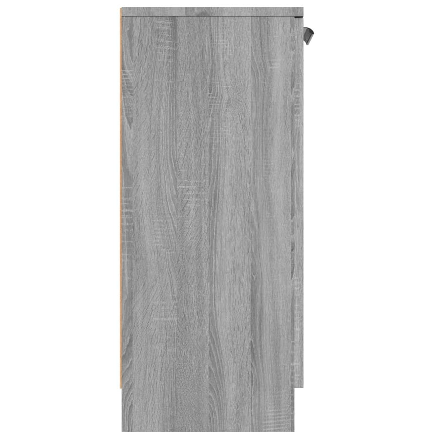 Dressoir 60x30x70 cm bewerkt hout grijs sonoma eiken