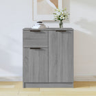 Dressoir 60x30x70 cm bewerkt hout grijs
