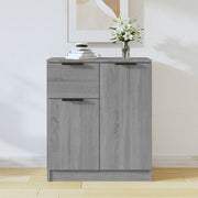 Dressoir 60x30x70 cm bewerkt hout grijs