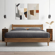 Dressoir 30x30x70 cm bewerkt hout gerookt eiken