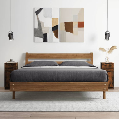 Dressoirs 30X30X70 Cm Bewerkt Hout Kleurig 2 Gerookt eiken