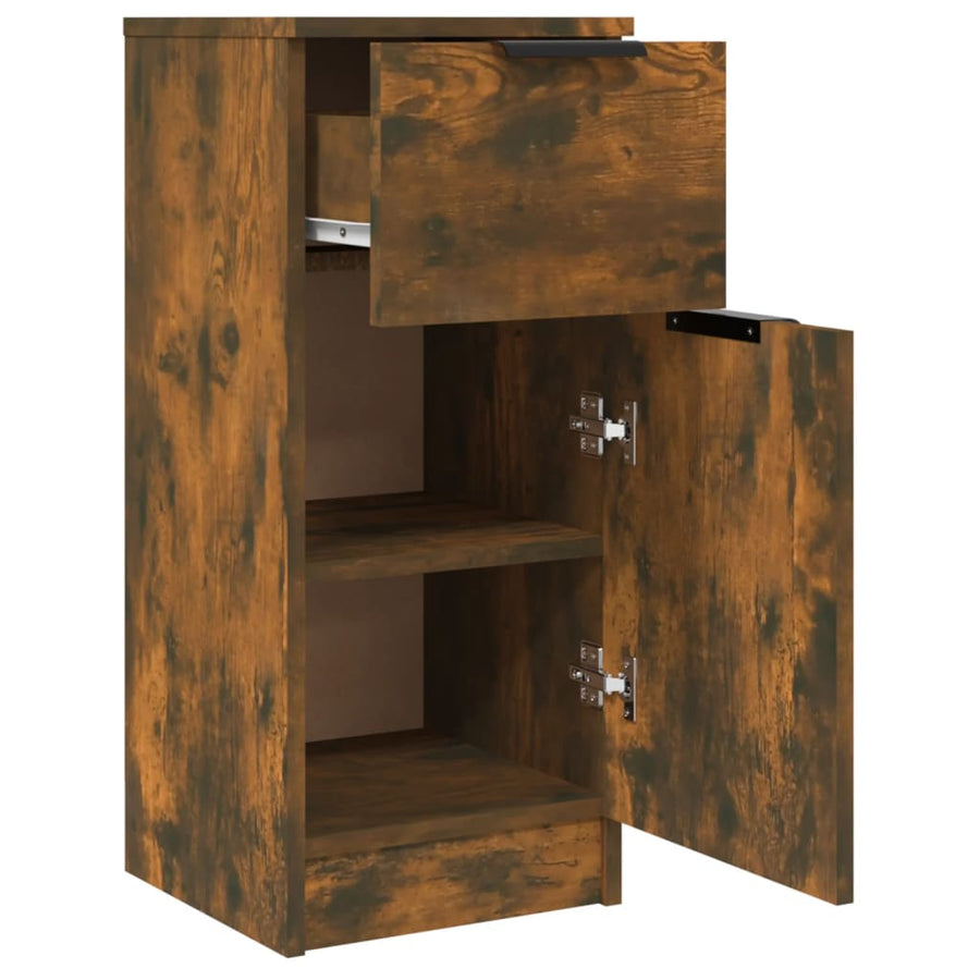 Dressoirs 30X30X70 Cm Bewerkt Hout Kleurig 2 Gerookt eiken