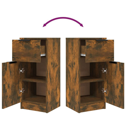 Dressoirs 30X30X70 Cm Bewerkt Hout Kleurig 2 Gerookt eiken