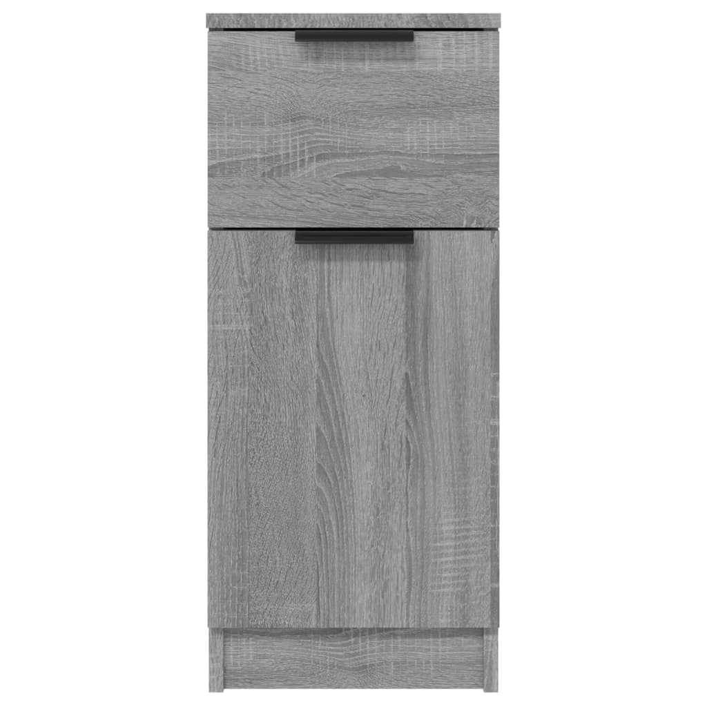 Dressoir 30X30X70 Cm Bewerkt Hout Eikenkleurig 1 Grijs sonoma