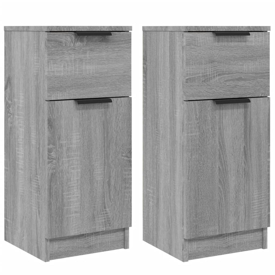 Dressoirs 30X30X70 Cm Bewerkt Hout Eikenkleur 2 Grijs sonoma