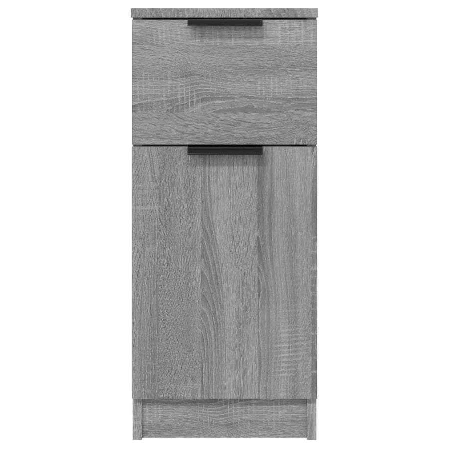 Dressoirs 30X30X70 Cm Bewerkt Hout Eikenkleur 2 Grijs sonoma