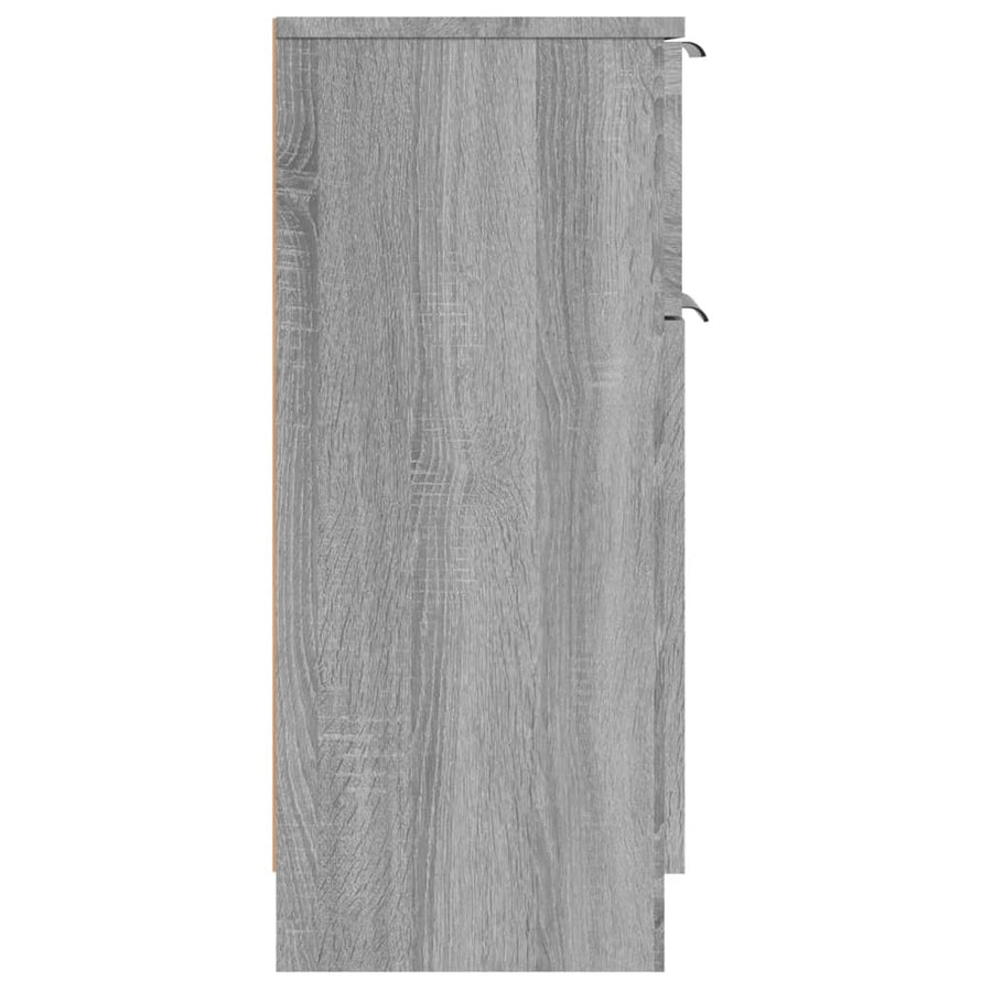 Dressoirs 30X30X70 Cm Bewerkt Hout Eikenkleur 2 Grijs sonoma