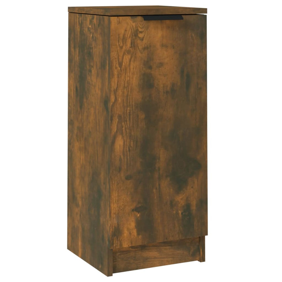 Dressoir 30X30X70 Cm Bewerkt Hout Gerookt Eikenkleurig
