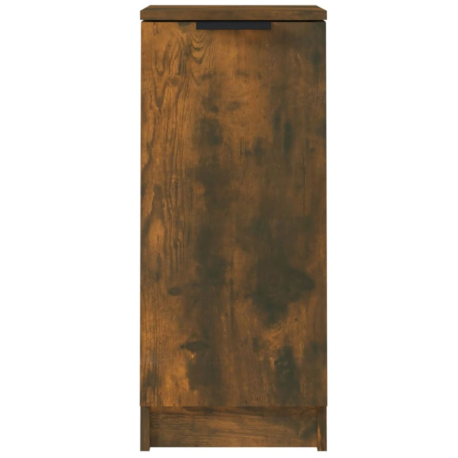 Dressoir 30X30X70 Cm Bewerkt Hout Gerookt Eikenkleurig