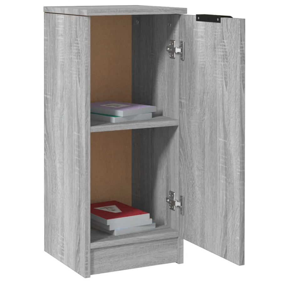 Dressoir 30X30X70 Cm Bewerkt Hout Eikenkleurig 1 Grijs sonoma
