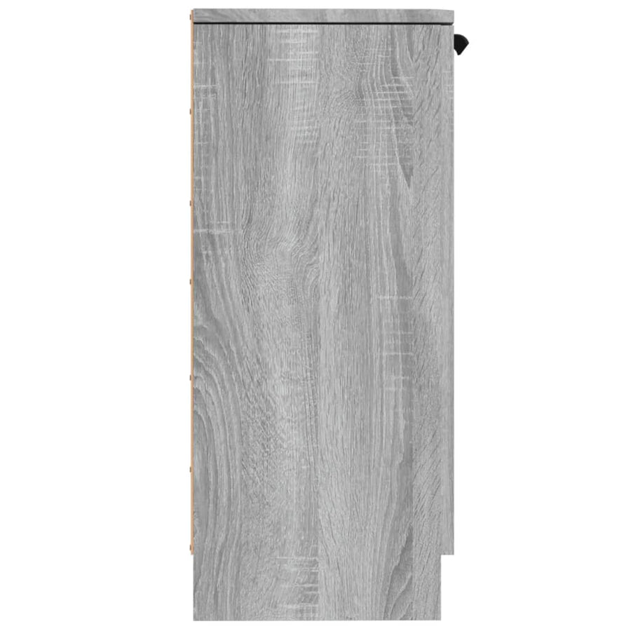 Dressoir 30X30X70 Cm Bewerkt Hout Eikenkleurig 1 Grijs sonoma