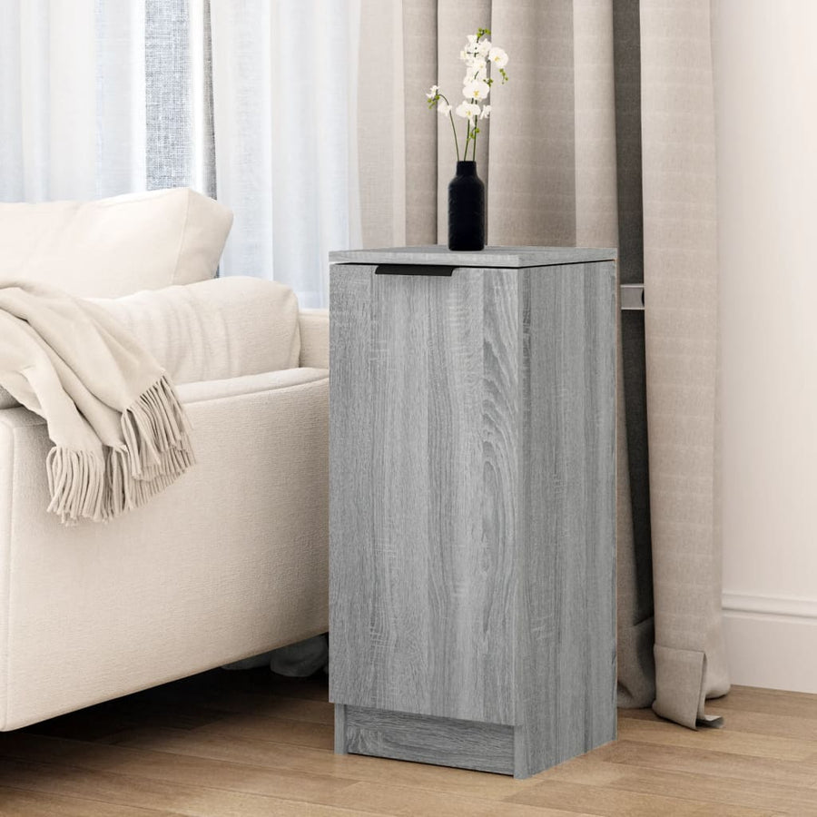 Dressoir 30X30X70 Cm Bewerkt Hout Eikenkleurig 1 Grijs sonoma