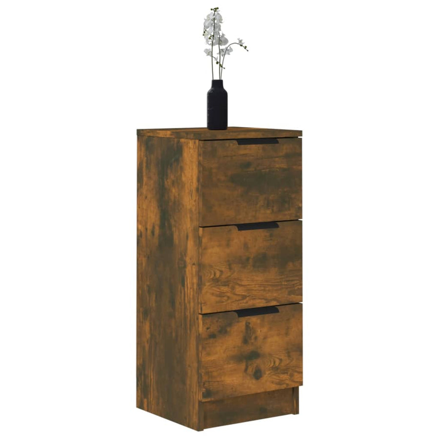 Dressoirs 30X30X70 Cm Bewerkt Hout Kleurig 2 Gerookt eiken