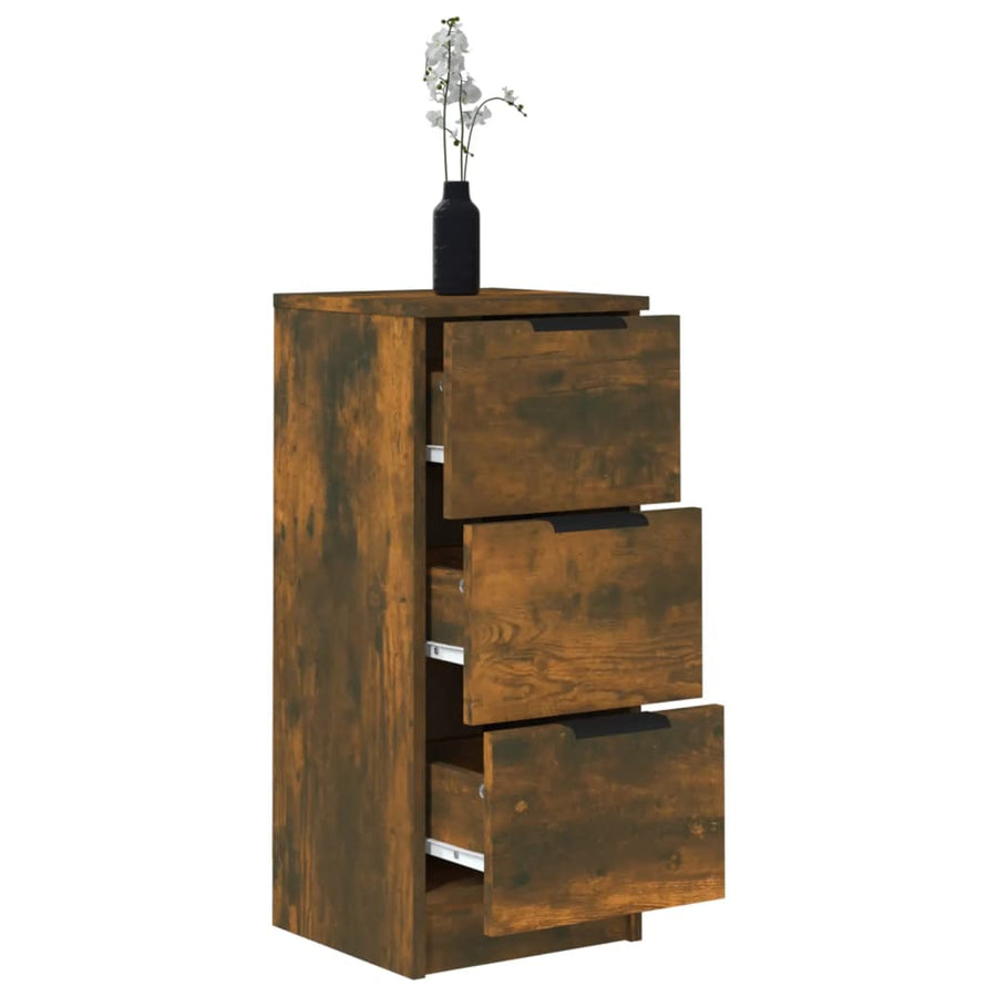 Dressoirs 30X30X70 Cm Bewerkt Hout Kleurig 2 Gerookt eiken
