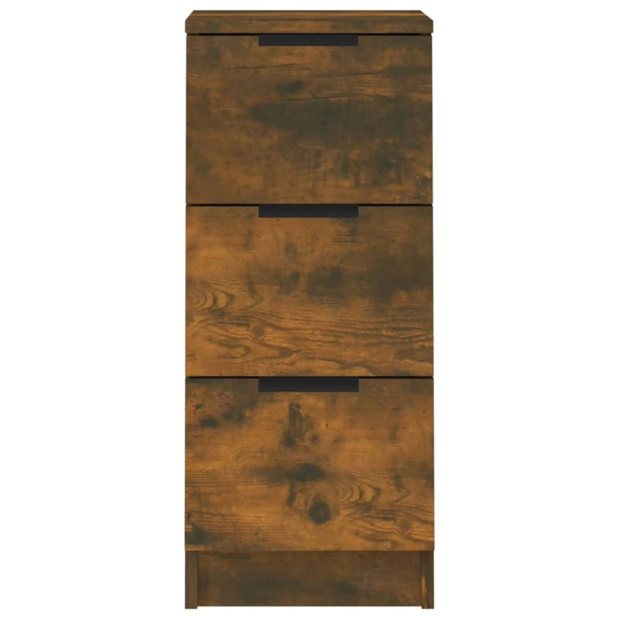 Dressoirs 30X30X70 Cm Bewerkt Hout Kleurig 2 Gerookt eiken