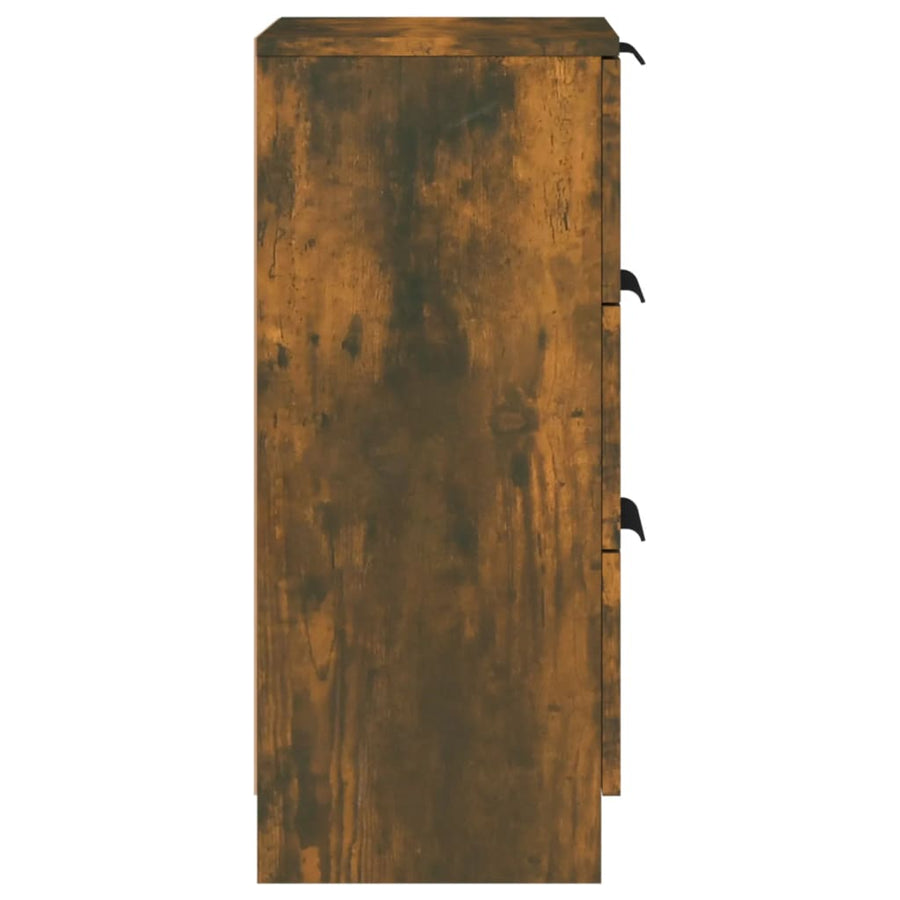 Dressoirs 30X30X70 Cm Bewerkt Hout Kleurig 2 Gerookt eiken
