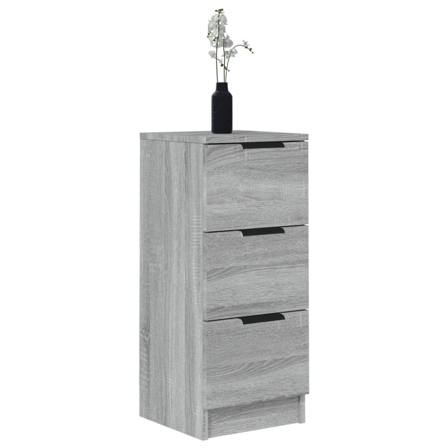 Dressoir 30X30X70 Cm Bewerkt Hout Grijs Sonoma Eikenkleurig