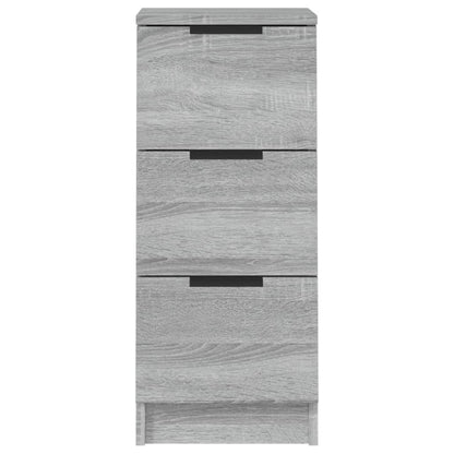 Dressoir 30X30X70 Cm Bewerkt Hout Grijs Sonoma Eikenkleurig