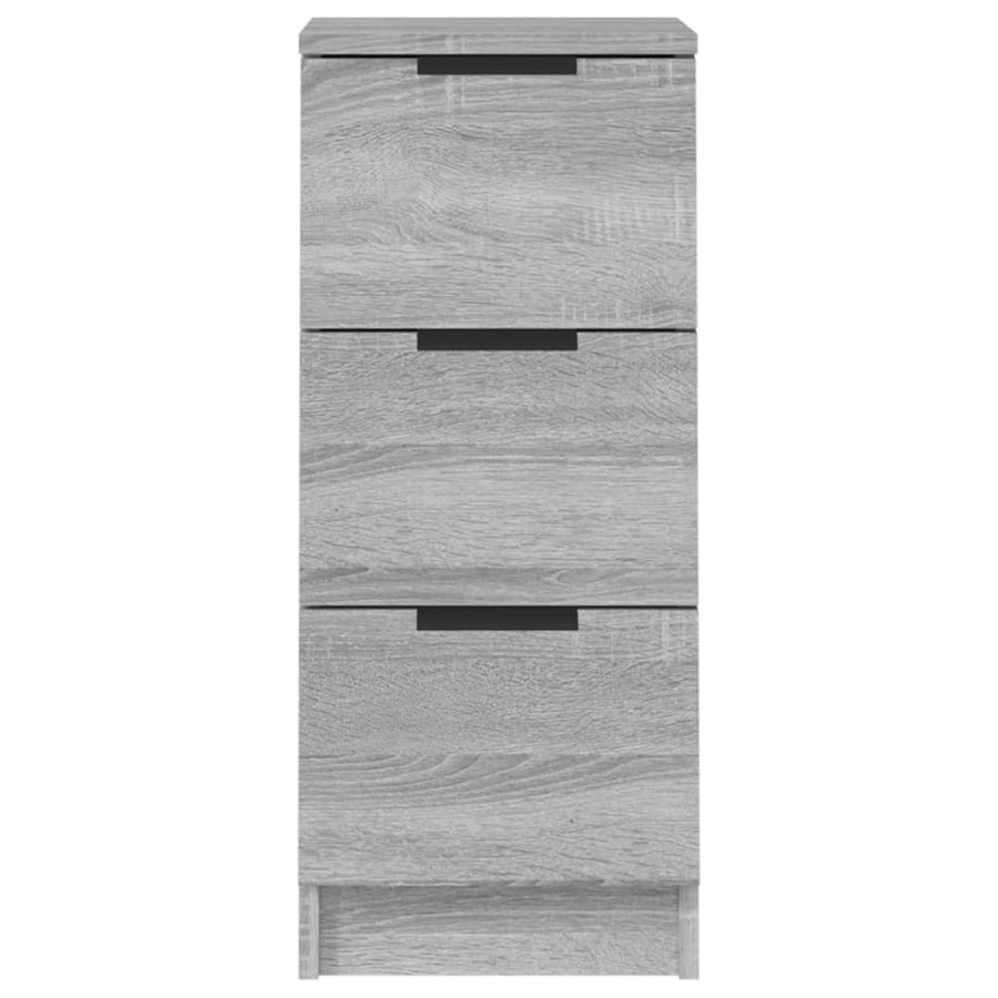 Dressoir 30X30X70 Cm Bewerkt Hout Grijs Sonoma Eikenkleurig